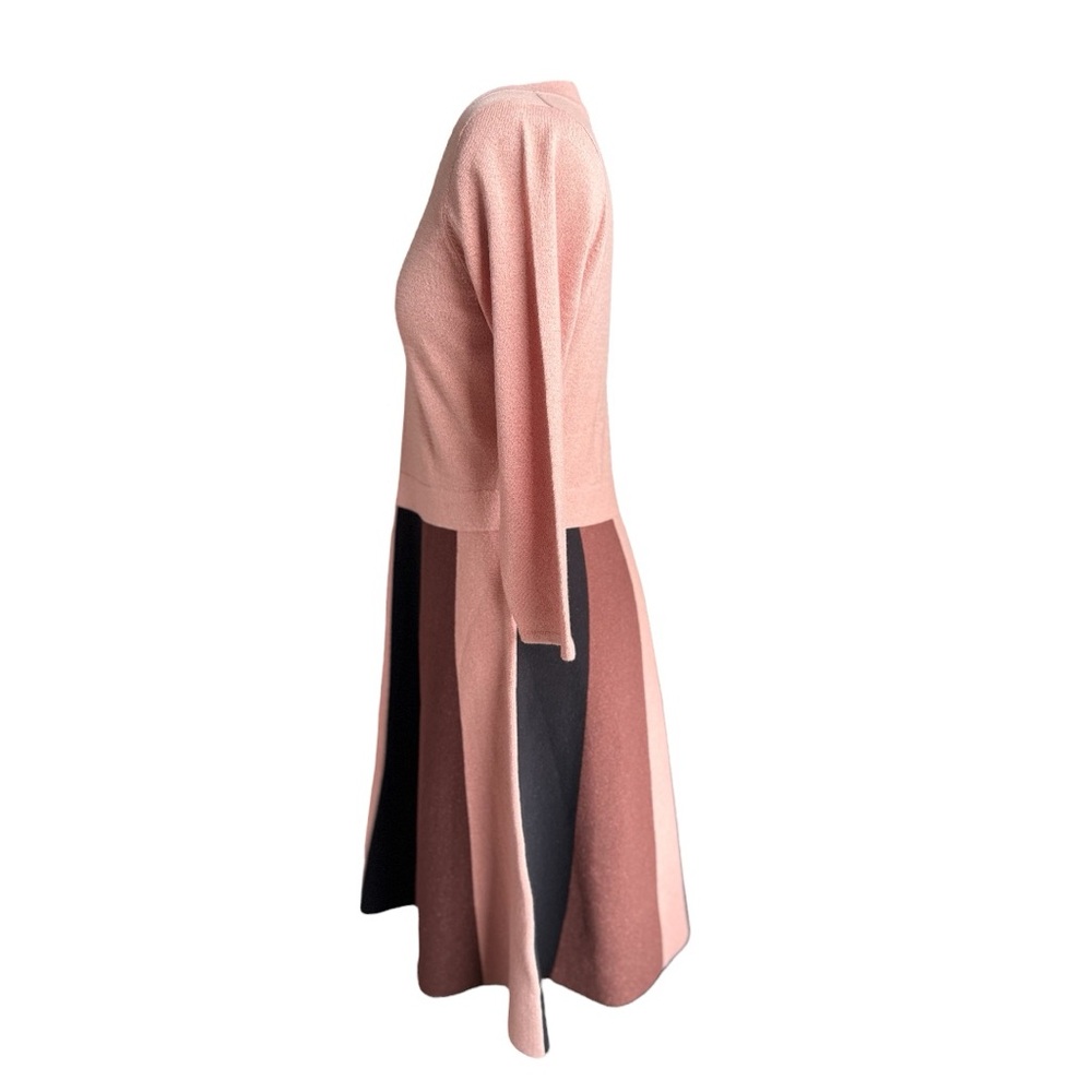 NWOT  Boden Rose Gold Long Sleeve Fit and Flare Dress - Picture 6 of 6